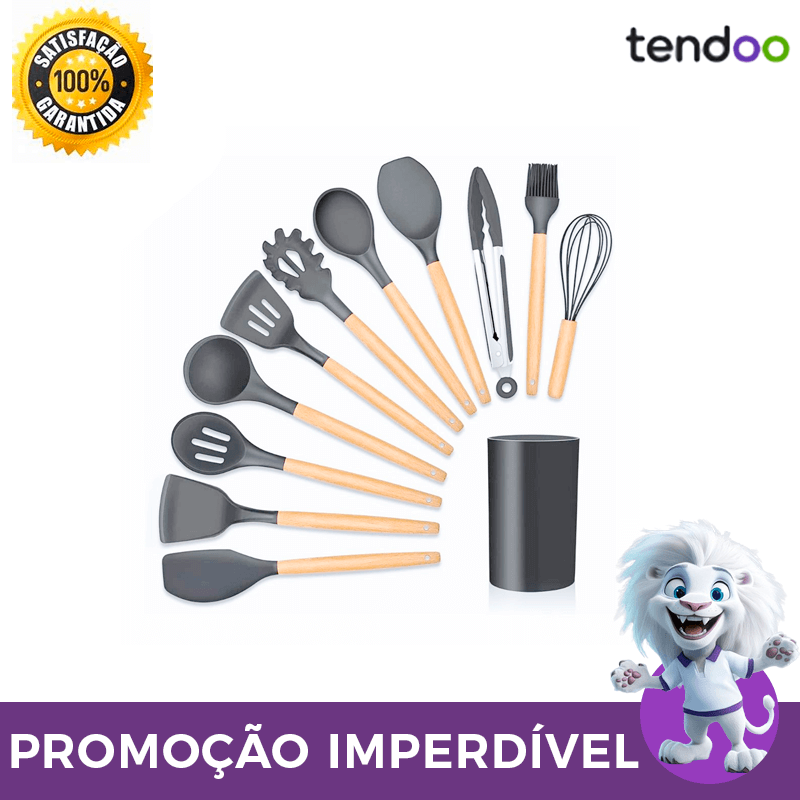 Kit 12 Peças Utensílios de Cozinha - CozzyKit™